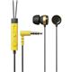 エレコム カナルタイプヘッドホン/スマートフォン用/マイク付/ステレオ/イエロー EHP-SMIN120YL画像最小1