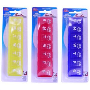 アポセカリー ファミリー7デイピルケース フロッグ(イエロー・ブルー・レッド) 3個セット