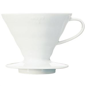 ハリオ V60透過ドリッパー02 セラミックW VDC-02W ホワイト 1-4杯用
