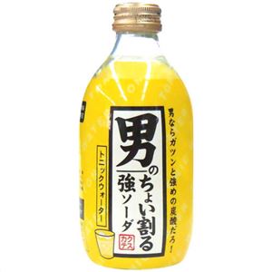 【ケース販売】男のちょい割る強ソーダ トニックウォーター 300ml×24本