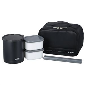 フォルテック・ランチ 保温弁当箱 840ml ブラック FLR-5958