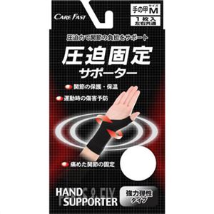ケアファスト 圧迫固定サポーター 手の甲 M