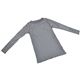 POWER TONE 紳士ロングスリーブTシャツ 吸汗速乾/部分パイル グレー M-Lサイズ画像最小1
