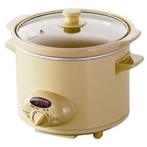 スロークッカー 煮込み名人 2.2L タイマー付 イエロー ASC-T22Y