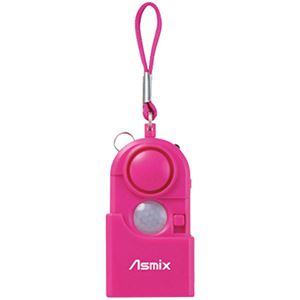 （まとめ買い）Asmix 防犯スリムアラーム TA10P ピンク×2セット