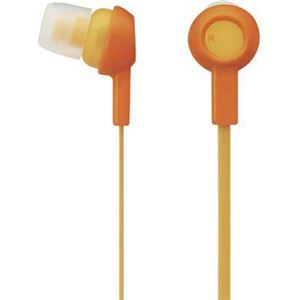 エレコム ステレオヘッドホン(耳栓タイプ) EHP-C3520DR オレンジ