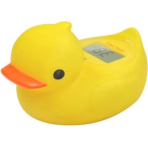 （まとめ買い）ドリテック デジタル湯温計 ガーくん O-238NYE イエロー×4セット