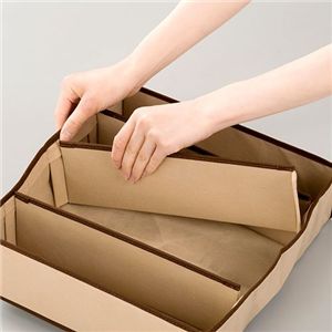 炭入り下着&ブラジャー収納ケース4点セット【下着収納ケース2個+ブラジャー収納ケース2個】