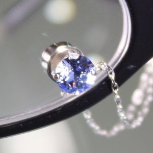 眼鏡につける新感覚ジュエリー　Eye Jewel 9サファイヤ