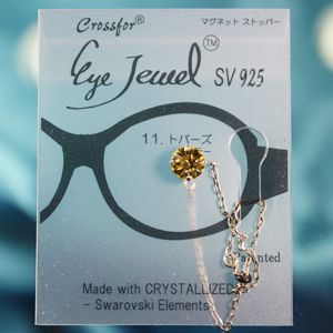 眼鏡につける新感覚ジュエリー　Eye Jewel 11トパーズ