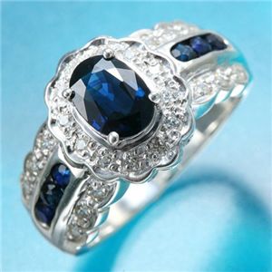 サファイア1.2ct グラマラスリング 15号