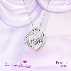 クロスフォーDancing Heart(ダンシングハート) DH-013 【Dreamy】 ダイヤモンドペンダント/ネックレス
