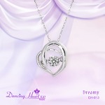 クロスフォーDancing Heart(ダンシングハート) DH-013 【Dreamy】 ダイヤモンドペンダント/ネックレス
