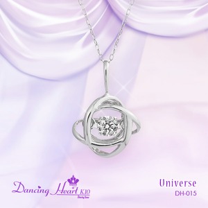 クロスフォーDancing Heart(ダンシングハート) DH-015 【Universe】 ダイヤモンドペンダント/ネックレス