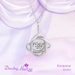 クロスフォーDancing Heart(ダンシングハート) DH-015 【Universe】 ダイヤモンドペンダント/ネックレス