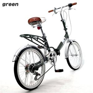 Heaven’s　20インチ折りたたみ自転車 グリーン