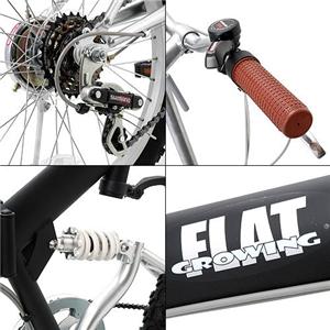 GROWING FLAT 20インチ 折りたたみ自転車 ブラック