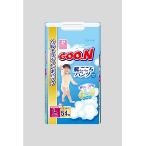 Goo.n（グーン） おむつ 肌ごこちパンツ Lサイズ 54枚 男の子 【3セット】