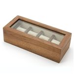 時計収納4本用 ウォルナットケース 4本用 ブラウン