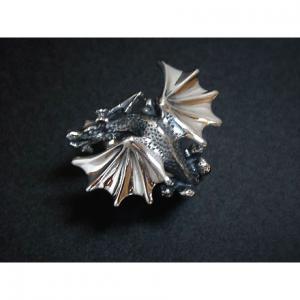 ドラゴン（竜/龍）シルバーリング/Dice