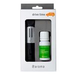 自動車用小型アロマディフューザー aroma drive time Starter Set（ドライブタイム  オレンジグレープフルーツ 10ml）