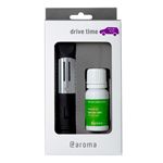 自動車用小型アロマディフューザー aroma drive time Starter Set（ドライブタイム ラベンダーミント10ml）