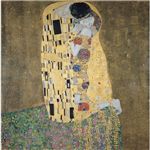 世界の名画シリーズ、最高級プリハード複製画 グスタフ・クリムト作 「接吻」