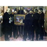 世界の名画シリーズ、最高級プリハード複製画 モーリス・ドニ作 「セザンヌ礼賛」