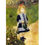 世界の名画シリーズ、プリハード複製画 ピエール・オーギュスト・ルノアール作 「じょうろを持つ少女」