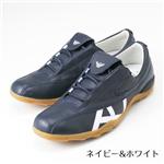 ARMANI JEANS メンズレザーシューズ B6V4721(navy&white) サイズ43