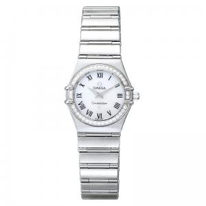 OMEGA（オメガ） 腕時計 コンステレーション ダイヤベゼル ホワイトシェル ローマン レディース 1476.61