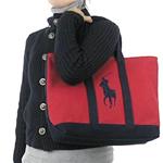 Ralph Lauren(ラルフローレン) 659PPTZP PONY PLAYER トート RED/NV