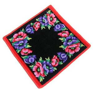 Feiler（フェイラー） ウオッシュクロス30X30 POPPIES BK RD20