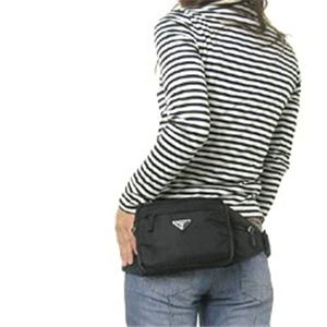 PRADA(プラダ) V210 TESS.MONTAGNA Wポーチ BK