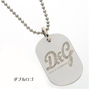 D&G(ディーアンドジー) プレートペンダント DJ0639/ダブルロゴ