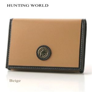 HUNTING WORLD(ハンティングワールド) 名刺入れ 619 バチュービヨンド ベージュ