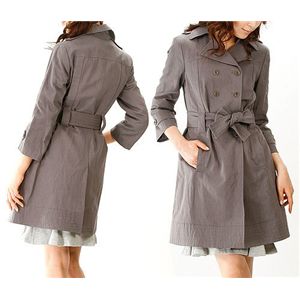 SEE BY CHLOE トレンチコート K07100 B80/グレー サイズ38