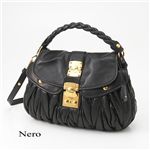 miumiu�i�~���E�~���E�j �V�����_�[�o�b�O�@MATELASSE�@RR1300 Nero�i�u���b�N�j