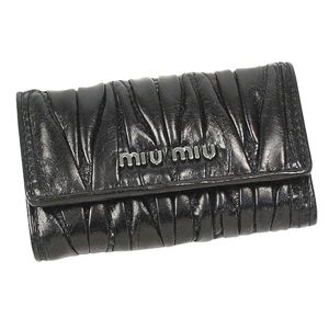 Miu Miu (~E~E) 5M0222 MATELASSELUX L[P[X BK