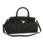 Prada (ץ) BN1631 TESSUTO BOW SH BK