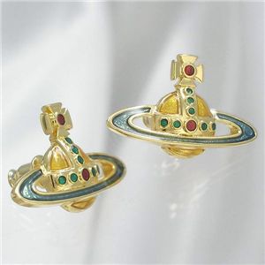Vivienne Westwood (ヴィヴィアンウエストウッド )16610 ENAMEL ORB ピアス GO/PK