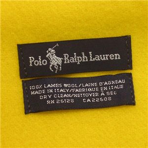 Ralph Lauren　ポニー刺繍　カラーマフラー　605855 Yellow