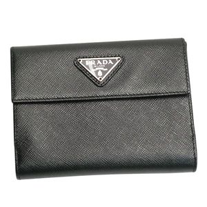PRADA（プラダ） 1M0523 SAFFIANO ORO2ツオリコゼニ BK