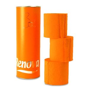 RENOVA（レノヴァ） トイレットロール 3巻/筒入 オレンジ 2802