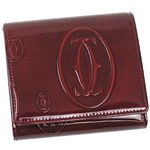 Cartier（カルティエ） 三つ折り財布（小銭入れ付） L3000720 ハッピーバースディ ワイン