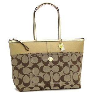 COACH（コーチ） トートバッグ 11692BKHCA ベージュ／キャメル