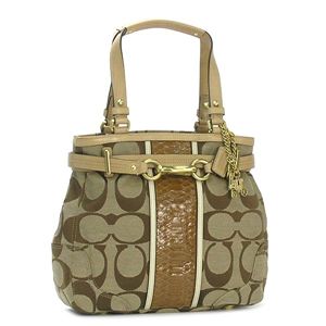 COACH（コーチ） トートバッグ 12466 BKHCA ベージュ／キャメル