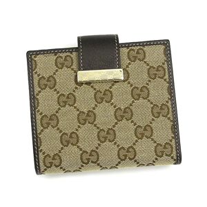 GUCCI（グッチ） Wホック財布 212090 FFP5G 9643 ベージュ／ダークブラウン