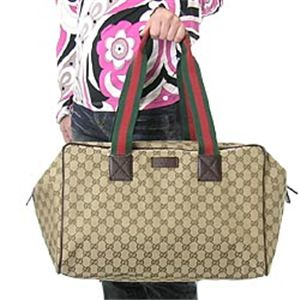 GUCCI（グッチ） ボストンバッグ 153240 F4F5R 9791 BT ベージュ／ダークブラウン