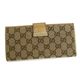 GUCCI(グッチ) 長札財布 212089 FFKTG 9774 ベージュ/ゴールド
